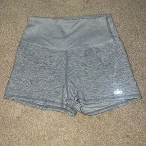 Alo- light heather grey shorts